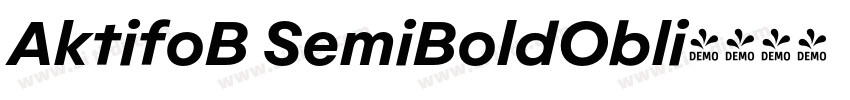 AktifoB SemiBoldObli字体转换